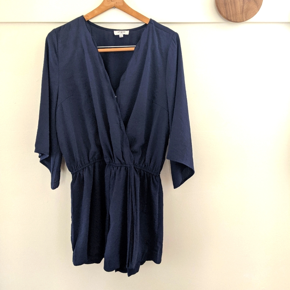 Umgee Scalloped Romper sz L